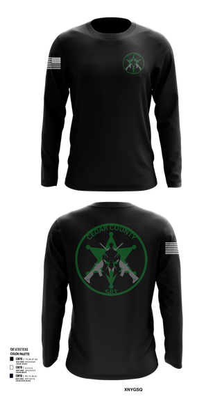 Long Sleeve Performance Shirt, CEDAR COUNTY SRT, Police, Teamtime, Team time, sublimation, custom sports apparel, team uniforms, spirit wear, spiritwear, sports uniforms, custom shirts, team store, custom team store, fundraiser sports, apparel fundraiser