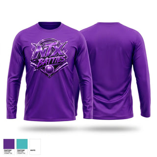 Long Sleeve Performance Shirt, NTX BATTIES, Softball, Teamtime, Team time, sublimation, custom sports apparel, team uniforms, spirit wear, spiritwear, sports uniforms, custom shirts, team store, custom team store, fundraiser sports, apparel fundraiser