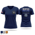 Memphis Police Department City Wide Task Force Women's Short Sleeve V-neck Shirt - 1
