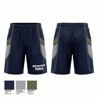 Athletic Shorts With Pockets, Williamsburg Police, Police, Teamtime, Team time, sublimation, custom sports apparel, team uniforms, spirit wear, spiritwear, sports uniforms, custom shirts, team store, custom team store, fundraiser sports, apparel fundraiser