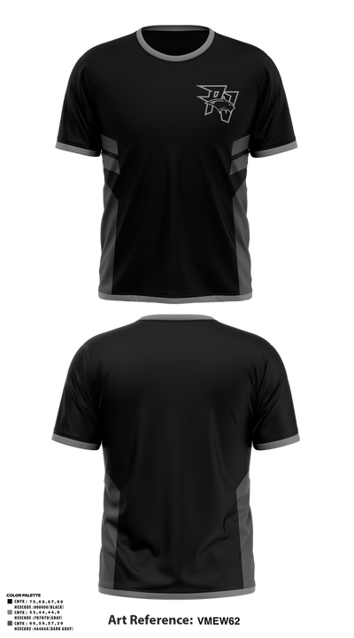 Pine View Panthers Wrestling 5640261 Short Sleeve Performance Shirt - 1