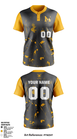 Two Button Softball Jersey, Maryvale, Softball, Teamtime, Team time, sublimation, custom sports apparel, team uniforms, spirit wear, spiritwear, sports uniforms, custom shirts, team store, custom team store, fundraiser sports, apparel fundraiser