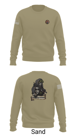 Crew Neck Sweatshirt, HHC 2-135th AVN REG, , Teamtime, Team time, sublimation, custom sports apparel, team uniforms, spirit wear, spiritwear, sports uniforms, custom shirts, team store, custom team store, fundraiser sports, apparel fundraiser