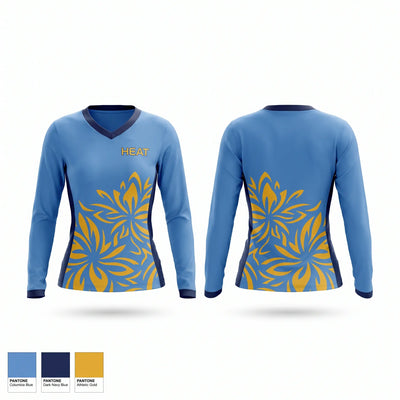 Heat Women's Long Sleeve V-neck Shirt - 1