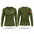 Special Operations Unit Women's Long Sleeve V-neck Shirt - 1