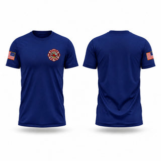 Old School Cotton Feel Shirt, Ivanhoe Volunteer Fire Department, Fire Department, Teamtime, Team time, sublimation, custom sports apparel, team uniforms, spirit wear, spiritwear, sports uniforms, custom shirts, team store, custom team store, fundraiser sports, apparel fundraiser