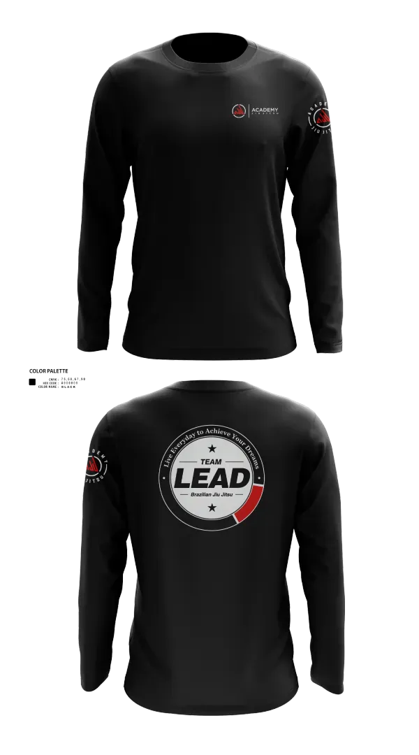 Long Sleeve Performance Shirt, Academy Jiu Jitsu, , Teamtime, Team time, sublimation, custom sports apparel, team uniforms, spirit wear, spiritwear, sports uniforms, custom shirts, team store, custom team store, fundraiser sports, apparel fundraiser