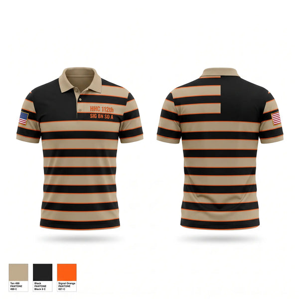 Short Sleeve Performance Polo, HHC 112th SIG BN (SO) (A), Army, Teamtime, Team time, sublimation, custom sports apparel, team uniforms, spirit wear, spiritwear, sports uniforms, custom shirts, team store, custom team store, fundraiser sports, apparel fundraiser