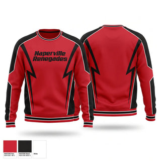 Crew Neck Sweatshirt, Naperville Renegades, Baseball, Teamtime, Team time, sublimation, custom sports apparel, team uniforms, spirit wear, spiritwear, sports uniforms, custom shirts, team store, custom team store, fundraiser sports, apparel fundraiser