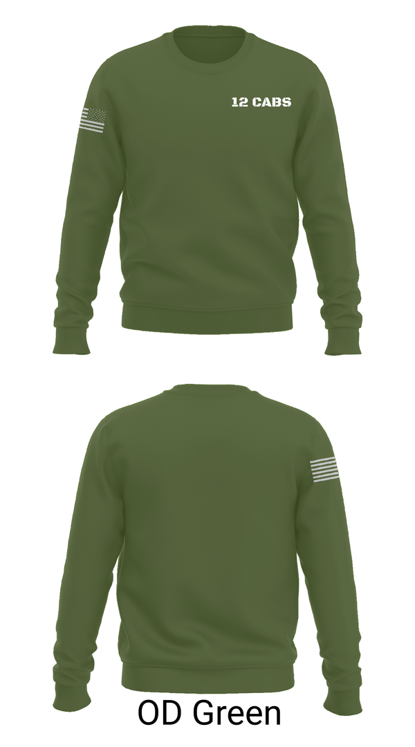 Crew Neck Sweatshirt, 12 CABS, , Teamtime, Team time, sublimation, custom sports apparel, team uniforms, spirit wear, spiritwear, sports uniforms, custom shirts, team store, custom team store, fundraiser sports, apparel fundraiser