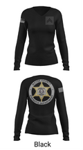 Wayne County Sheriff’s Department 8145507 Women's Long Sleeve V-neck Shirt - 35