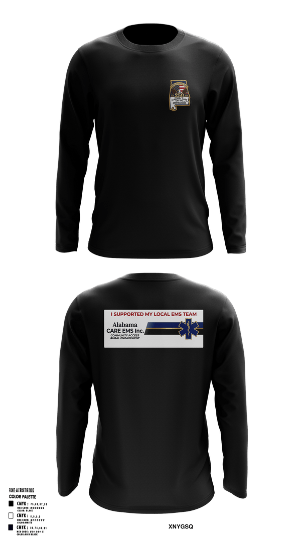 Long Sleeve Performance Shirt, Alabama CARE EMS Inc., EMS/EMT, Teamtime, Team time, sublimation, custom sports apparel, team uniforms, spirit wear, spiritwear, sports uniforms, custom shirts, team store, custom team store, fundraiser sports, apparel fundraiser