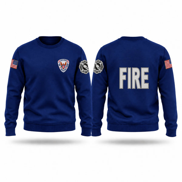 Crew Neck Sweatshirt, Leaf River Fire Protection District, EMS/EMT, Teamtime, Team time, sublimation, custom sports apparel, team uniforms, spirit wear, spiritwear, sports uniforms, custom shirts, team store, custom team store, fundraiser sports, apparel fundraiser