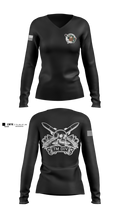 USS Illinois (SSN 786) 55868909 Women's Long Sleeve V-neck Shirt - 1