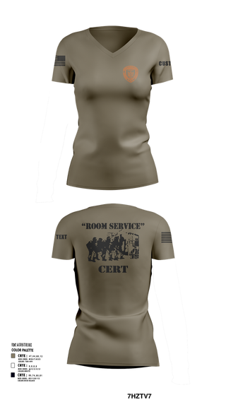 Womens Short Sleeve Vneck Shirt, Green Haven CERT, , Teamtime, Team time, sublimation, custom sports apparel, team uniforms, spirit wear, spiritwear, sports uniforms, custom shirts, team store, custom team store, fundraiser sports, apparel fundraiser