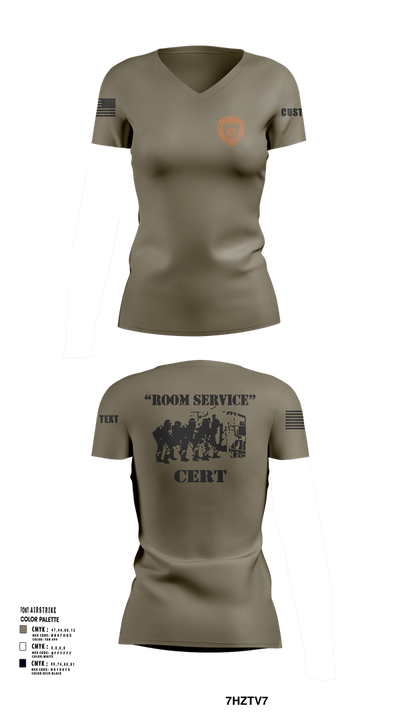 Green Haven CERT 13019233 Women's Short Sleeve V-neck Shirt - 117 (1)