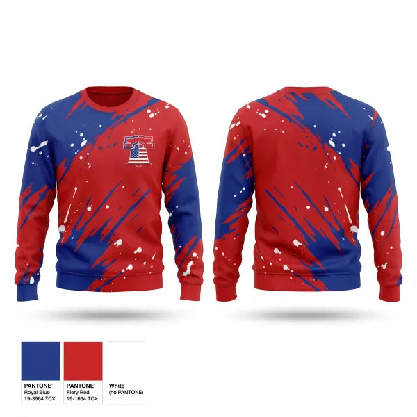 Crew Neck Sweatshirt, Liberty Bell Baseball, Baseball, Teamtime, Team time, sublimation, custom sports apparel, team uniforms, spirit wear, spiritwear, sports uniforms, custom shirts, team store, custom team store, fundraiser sports, apparel fundraiser