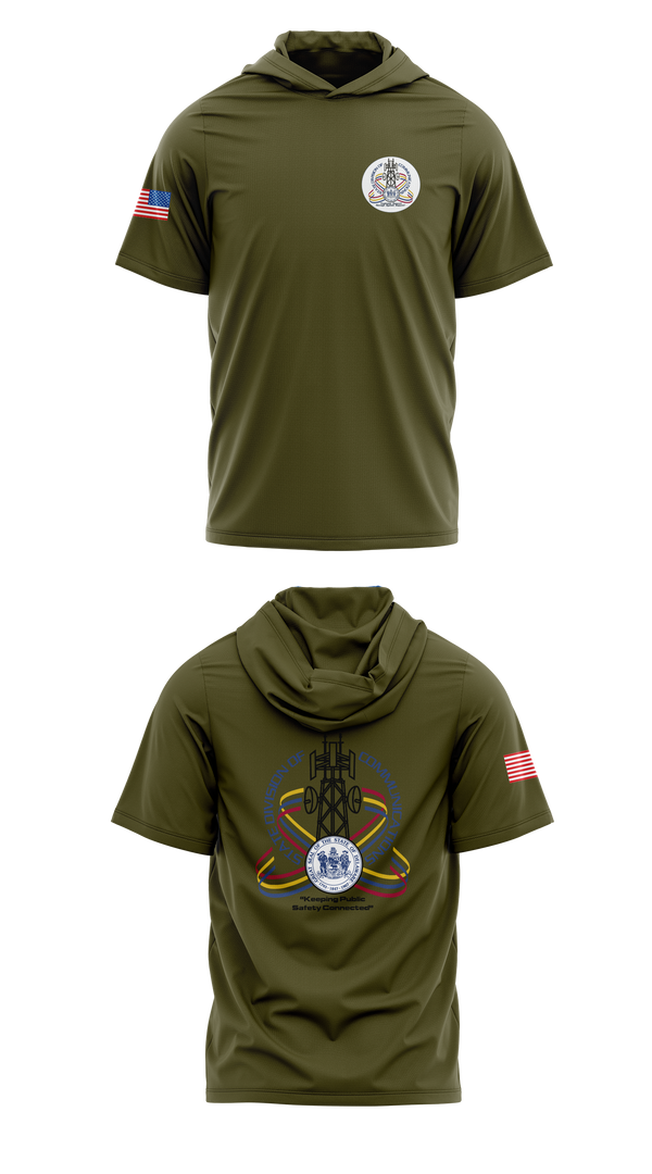 Short Sleeve Performance Shirt with hood, Divcomm, Police, Teamtime, Team time, sublimation, custom sports apparel, team uniforms, spirit wear, spiritwear, sports uniforms, custom shirts, team store, custom team store, fundraiser sports, apparel fundraiser