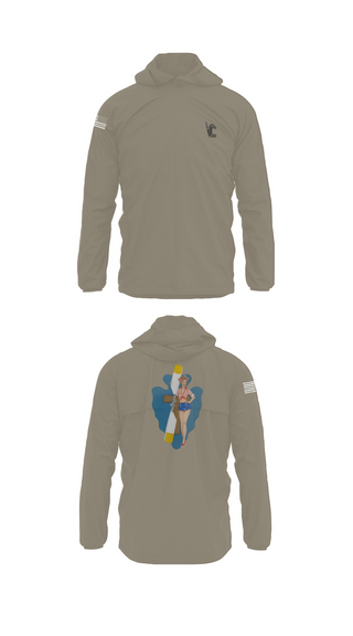 Windbreaker, B Co 1/114th Maintenance, Army, Teamtime, Team time, sublimation, custom sports apparel, team uniforms, spirit wear, spiritwear, sports uniforms, custom shirts, team store, custom team store, fundraiser sports, apparel fundraiser