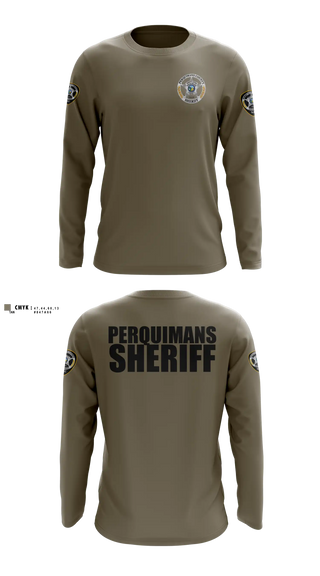 Long Sleeve Performance Shirt, Perquimans County Sheriff's Office, Police, Teamtime, Team time, sublimation, custom sports apparel, team uniforms, spirit wear, spiritwear, sports uniforms, custom shirts, team store, custom team store, fundraiser sports, apparel fundraiser
