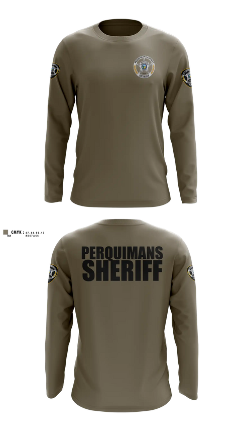 Long Sleeve Performance Shirt, Perquimans County Sheriff's Office, Police, Teamtime, Team time, sublimation, custom sports apparel, team uniforms, spirit wear, spiritwear, sports uniforms, custom shirts, team store, custom team store, fundraiser sports, apparel fundraiser