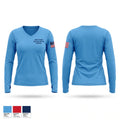 United States Merchant Marine Academy Women's Long Sleeve V-neck Shirt - 1
