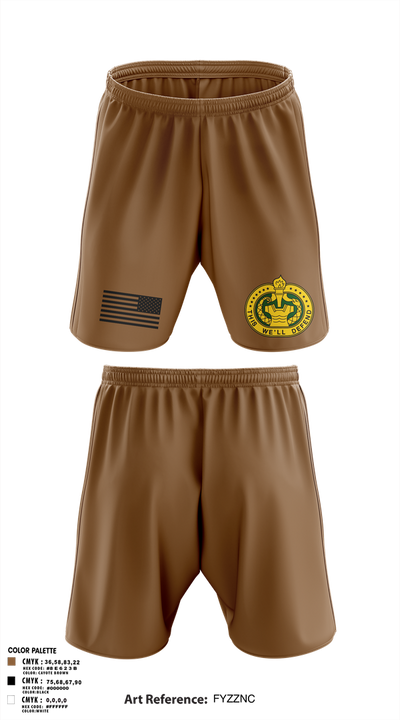 C Co 2/397th 69046746 Athletic Shorts With Pockets - 1