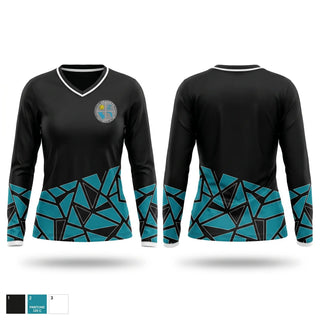 Womens Long Sleeve Vneck Shirt, Florida Crackers Softball Club, Softball, Teamtime, Team time, sublimation, custom sports apparel, team uniforms, spirit wear, spiritwear, sports uniforms, custom shirts, team store, custom team store, fundraiser sports, apparel fundraiser