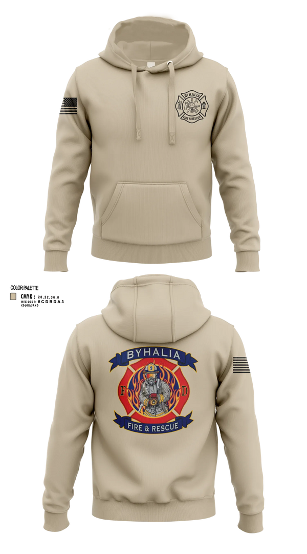 Hoodie, Byhalia Fire and Rescue, Fire Department, Teamtime, Team time, sublimation, custom sports apparel, team uniforms, spirit wear, spiritwear, sports uniforms, custom shirts, team store, custom team store, fundraiser sports, apparel fundraiser