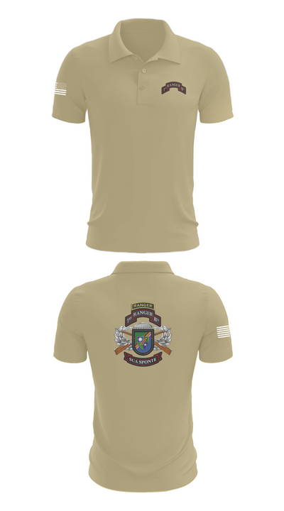 1/75 Ranger Battalion 18723676 Short Sleeve Performance Polo - 86