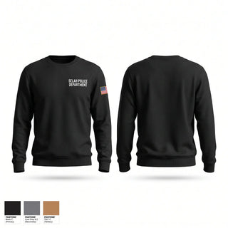 Crew Neck Sweatshirt, SELAH POLICE DEPARTMENT, Police, Teamtime, Team time, sublimation, custom sports apparel, team uniforms, spirit wear, spiritwear, sports uniforms, custom shirts, team store, custom team store, fundraiser sports, apparel fundraiser