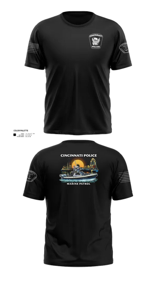 Short Sleeve Performance Shirt, Cincinnati Police Marine Patrol, Police, Teamtime, Team time, sublimation, custom sports apparel, team uniforms, spirit wear, spiritwear, sports uniforms, custom shirts, team store, custom team store, fundraiser sports, apparel fundraiser