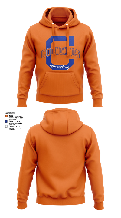 Columbus High School Wrestling 82810722 Hoodie - 3