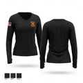 MCRD PI / ERR 68948088 Women's Long Sleeve V-neck Shirt - 1