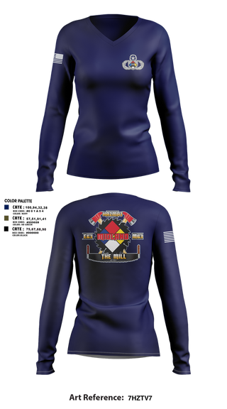 Womens Long Sleeve Vneck Shirt, Central Pierce HazmatCentral Pierce Hazmat, Fire Department, Teamtime, Team time, sublimation, custom sports apparel, team uniforms, spirit wear, spiritwear, sports uniforms, custom shirts, team store, custom team store, fundraiser sports, apparel fundraiser