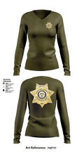 Prentiss county sheriff department 33120576 Women's Long Sleeve V-neck Shirt - 25