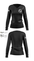 Benwood Fire Dept Dive 58478302 Women's Long Sleeve V-neck Shirt - 100