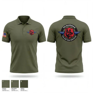 Short Sleeve Performance Polo, K-9 Guardian Police Dog Services, Police, Teamtime, Team time, sublimation, custom sports apparel, team uniforms, spirit wear, spiritwear, sports uniforms, custom shirts, team store, custom team store, fundraiser sports, apparel fundraiser