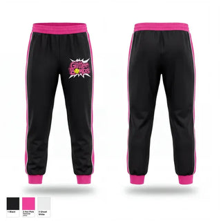 Sweatpants, Glitter Bombs, Softball, Teamtime, Team time, sublimation, custom sports apparel, team uniforms, spirit wear, spiritwear, sports uniforms, custom shirts, team store, custom team store, fundraiser sports, apparel fundraiser
