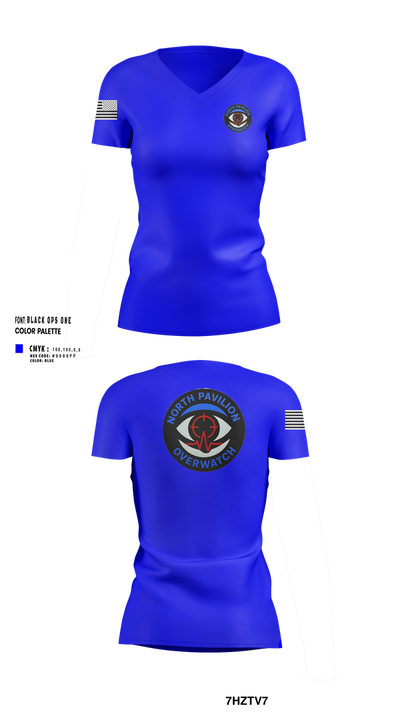North Pavilion Overwatch 11522008 Women's Short Sleeve V-neck Shirt - 203