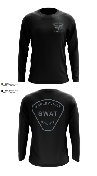 Long Sleeve Performance Shirt, Shelbyville SWAT, Police, Teamtime, Team time, sublimation, custom sports apparel, team uniforms, spirit wear, spiritwear, sports uniforms, custom shirts, team store, custom team store, fundraiser sports, apparel fundraiser