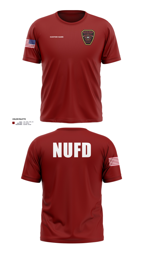 Short Sleeve Performance Shirt, North Union TWP VFD, Fire Department, Teamtime, Team time, sublimation, custom sports apparel, team uniforms, spirit wear, spiritwear, sports uniforms, custom shirts, team store, custom team store, fundraiser sports, apparel fundraiser