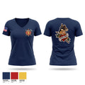 Oklahoma City Fire Department Women's Short Sleeve V-neck Shirt - 1