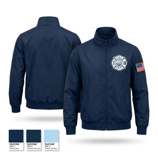 Windbreaker, Newport Fire Department, Fire Department, Teamtime, Team time, sublimation, custom sports apparel, team uniforms, spirit wear, spiritwear, sports uniforms, custom shirts, team store, custom team store, fundraiser sports, apparel fundraiser