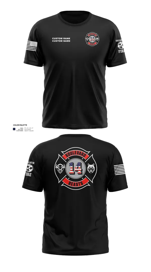 Old School Cotton Feel Shirt, Gallatin Fire Department Station 4, Fire Department, Teamtime, Team time, sublimation, custom sports apparel, team uniforms, spirit wear, spiritwear, sports uniforms, custom shirts, team store, custom team store, fundraiser sports, apparel fundraiser