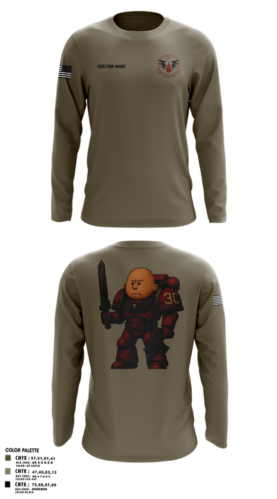 3rd Platoon, CCo, 1-508th PIR Long Sleeve Performance Shirt 30