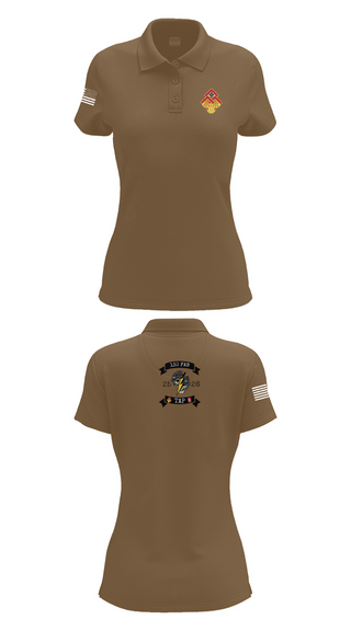 Womens Short Sleeve Performance Polo, 130th FAB Target Acquisition Platoon, , Teamtime, Team time, sublimation, custom sports apparel, team uniforms, spirit wear, spiritwear, sports uniforms, custom shirts, team store, custom team store, fundraiser sports, apparel fundraiser