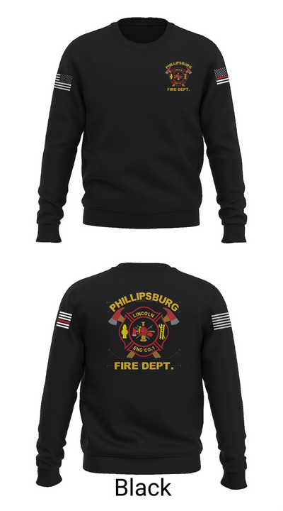 PHILLIPSBURG FIRE DEPARTMENT 39354124 Crew Neck Sweatshirt - 25