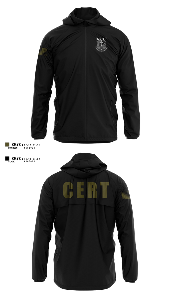 Windbreaker, Chester County Prison Emergency Response Team CERT, Police, Teamtime, Team time, sublimation, custom sports apparel, team uniforms, spirit wear, spiritwear, sports uniforms, custom shirts, team store, custom team store, fundraiser sports, apparel fundraiser