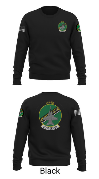 Crew Neck Sweatshirt, VFA-105, , Teamtime, Team time, sublimation, custom sports apparel, team uniforms, spirit wear, spiritwear, sports uniforms, custom shirts, team store, custom team store, fundraiser sports, apparel fundraiser